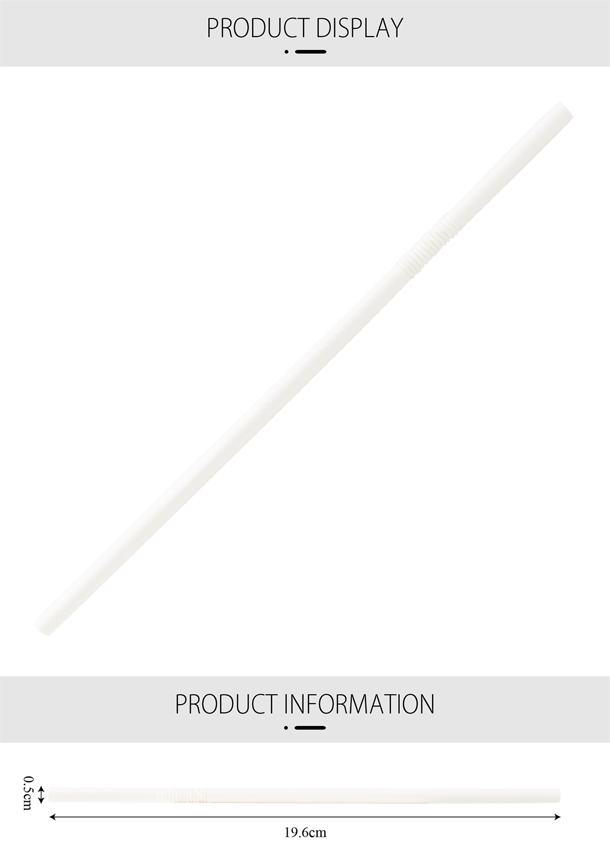 Biodegradable Paper Straw White Drinking Straws - bambooandwood