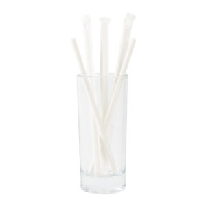 40x Paper Regular Straw Rainbow Eco Drinking Straws Drink Compostable 