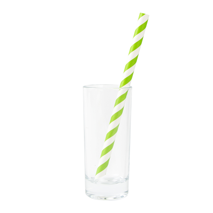40x Paper Regular Straw Rainbow Eco Drinking Straws Drink Compostable 